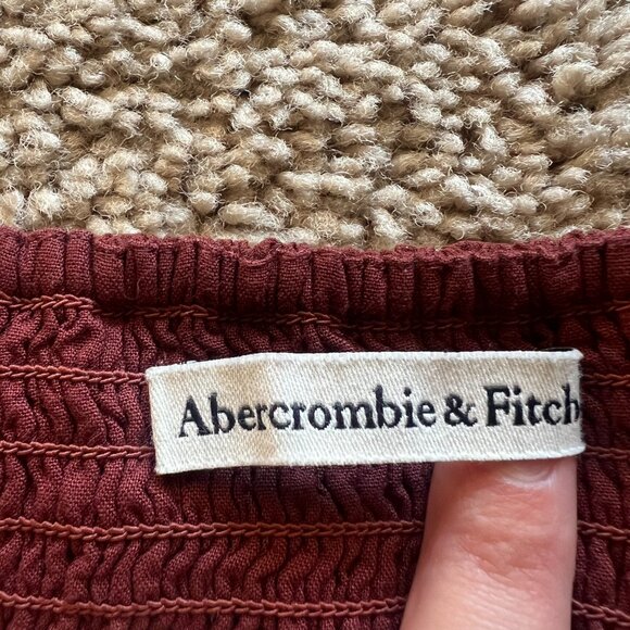 Abercrombie & Fitch Rust Red Brown Blouse Size S - Picture 4 of 6